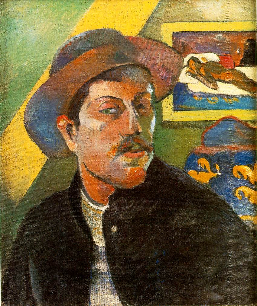 Ի-- Portrait de l'artiste (Self-portrait) <br>1893-94; Oil on canvas, 46 x 38 cm; <br>Musee d'Orsay, Paris 