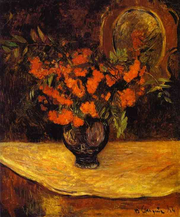 Bouquet. <br>1884. Oil on canvas. <br>Collection of Otto Krebs, Holzdorf. Now in the Hermitage, St. Petersburg, Russia