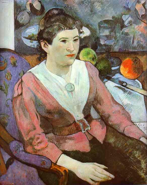 Portrait of a Woman with Czanne Still-Life. 1890 Oil on canvas. <br>Art Institute of Chicago, Chicago, IL, USA