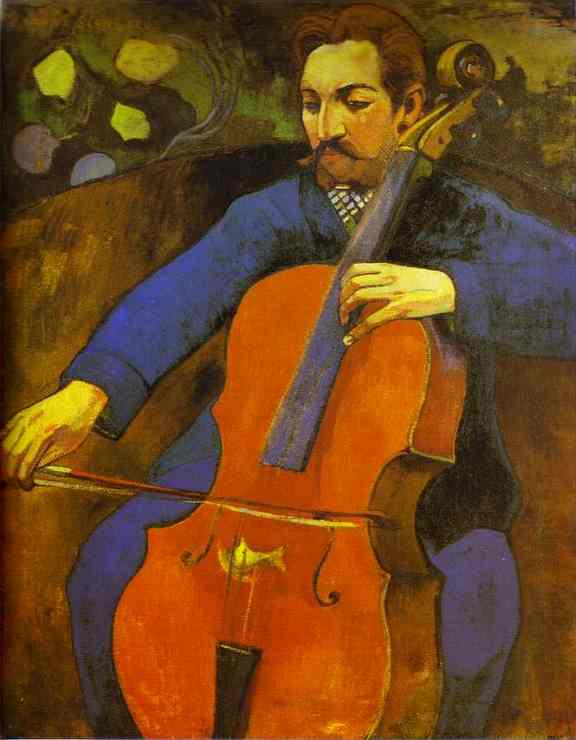 The Cellist (Portrait of Upaupa Scheklud). <br>1894. Oil on canvas. <br>Baltimore Museum of Art, Baltimore, MD, USA. 