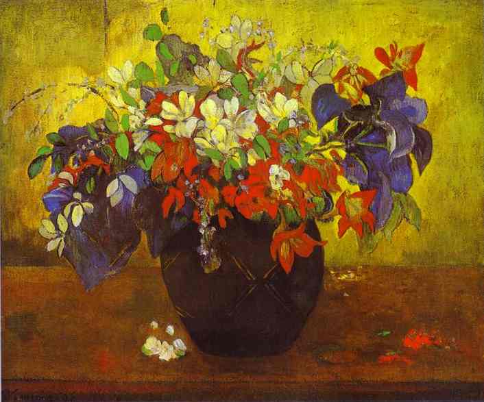 Bouquet of Flowers. <br>1896. Oil on canvas. <br>National Gallery, London, UK.