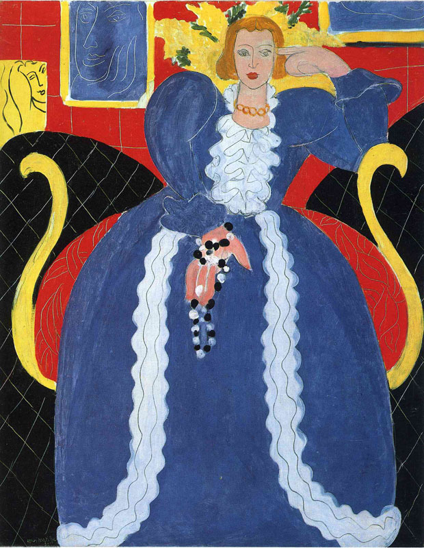 Ů- Woman in Blue, or The Large Blue Robe and Mimosas, 1937<br>ղڣѳ (Philadelphia Museum of Art, Philadelphia, PA, USA)