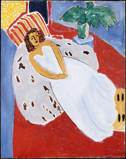 Young Woman in White, Red Background, 1946<br>ղڣMuse National d'Art Moderne, Centre Georges Pompidou, Paris, France