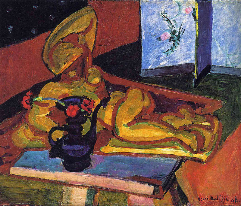Sculpture and Persian Vase, 1908