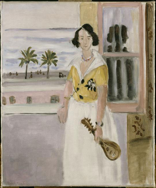 Woman with mandolin, 1921-1922