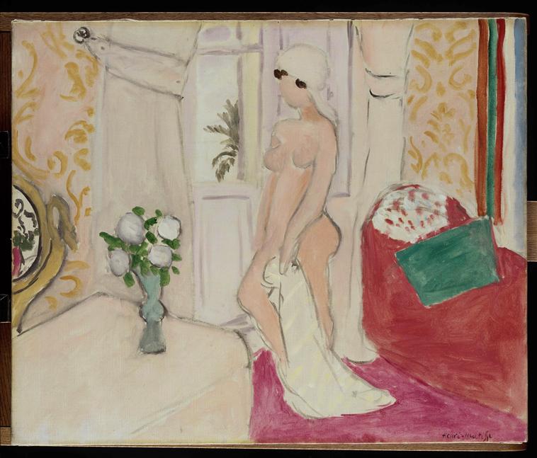 The Maiden and the vase of flowers or pink nude, <br>ղڣMuse de l'Orangerie, Paris, France