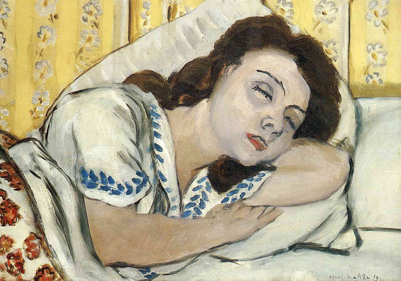 Portrait of Margurite sleeping, 1920