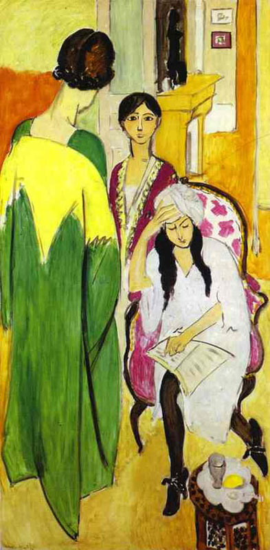The Three Sisters with a Sculpture, left panel from The Three Sisters Triptych, 1917<br>ղڣThe Barnes Foundation, Merion, Pennsylvania, USA