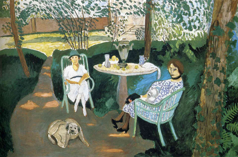 Tea in the Garden<br>1919, ͻ, 140.3 x 211.5 cm<br>ղڣLos Angeles County Museum of Art, Los Angeles, CA, USA