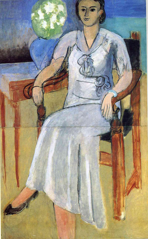Woman with a White Dress<br>1934, 113 x 73 cm<br>