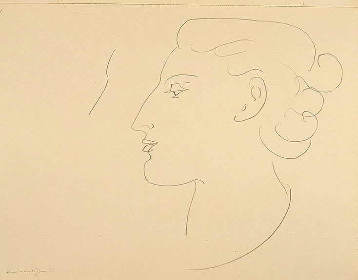 Woman in Profile (Turned to the Left)<br>1935<br>