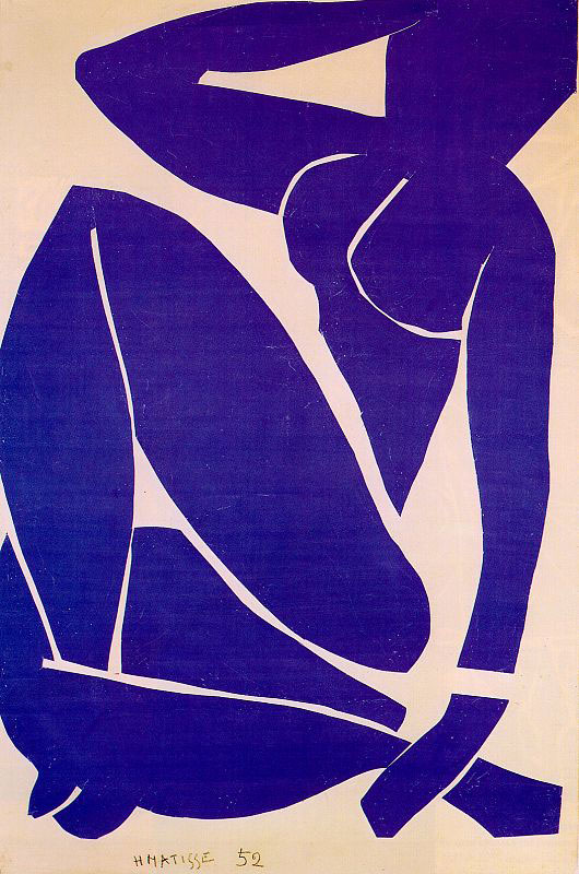 Blue Nude III<br>1952, 112 x 73.5 cm<br>ղڣMuse National d'Art Moderne, Centre Georges Pompidou, Paris, France