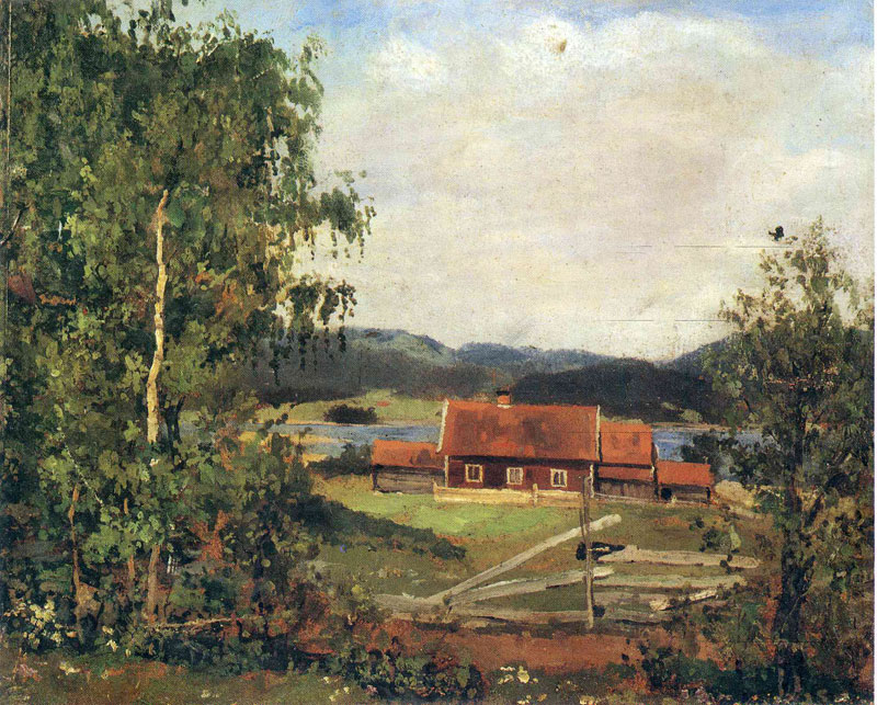 Ϳɫ- Landscape. Maridalen by Oslo, 1881<br>ղڣThe Munch Museum