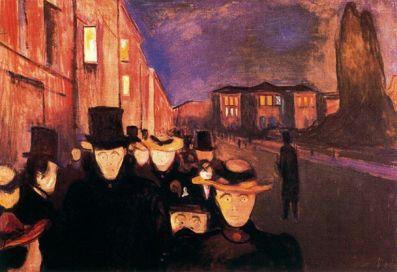 ĿԼ- Evening on Karl Johan Street, 1892, <br>ղڣRasmus Meyer Collection, Bergen, Norway
