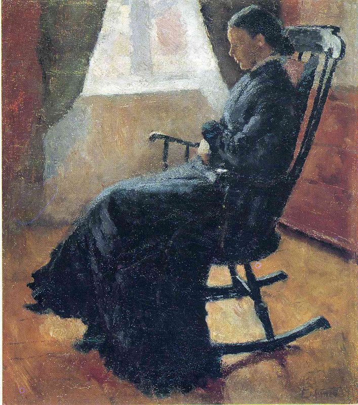 ҡϵĿ׹ù- Aunt Karen in the Rocking Chair, 1883, <br>ղڣThe Munch Museum