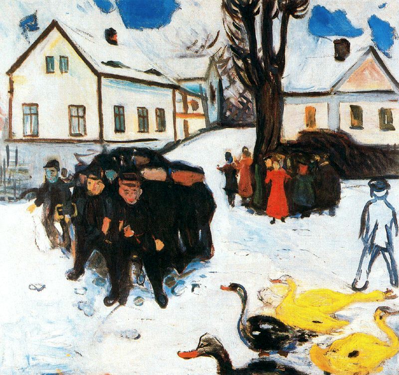 ׯֵ- The Village Street, 1906, <br>ղڣThe Munch Museum