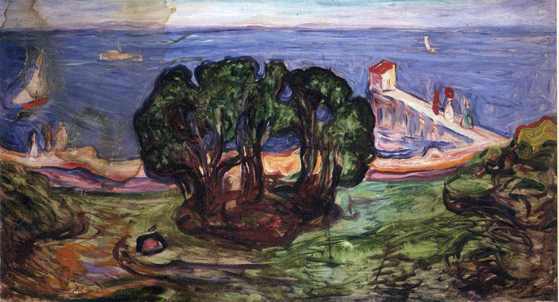 ϵ- Trees on the Shore, 1904<br>ղڣThe Munch Museum