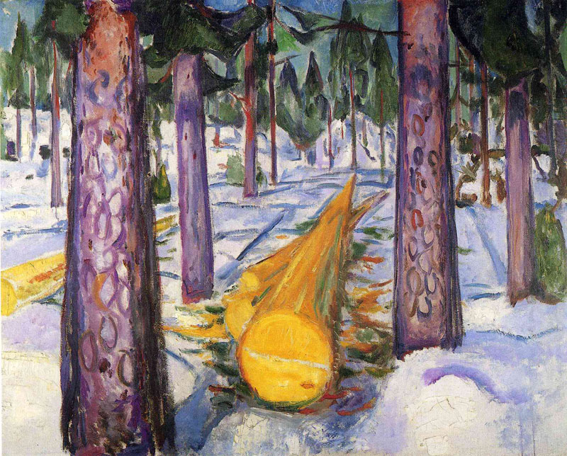 Բľ- The yellow log, 1912<br>ղڣThe Munch Museum