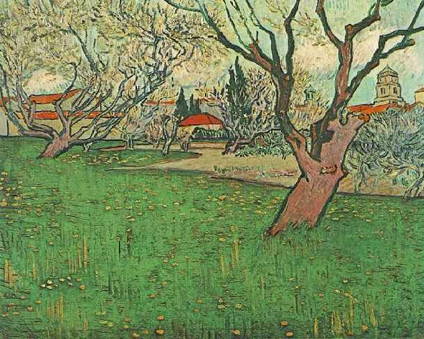 View of Arles with Trees in Blossom 