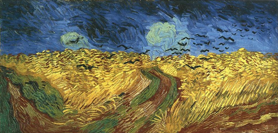 Wheat Field with Crows 