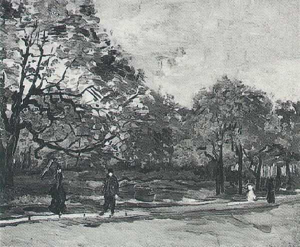Bois de Boulogne with People Walking, The 