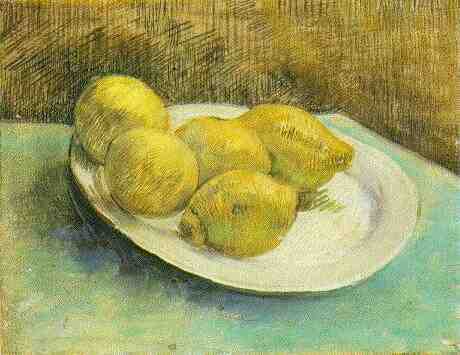 Still Life with Lemons on a Plate 