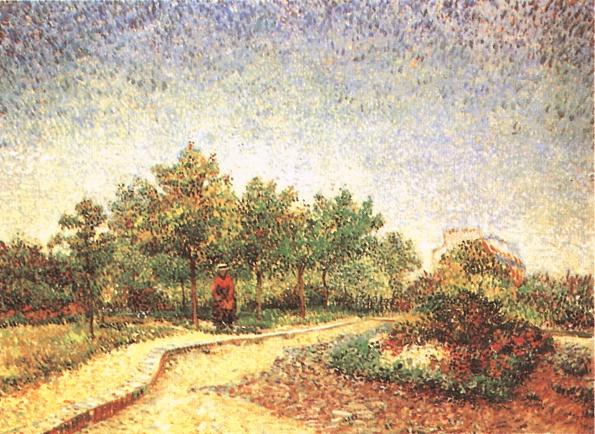 Lane in Voyer d'Argenson Park at Asnieres 