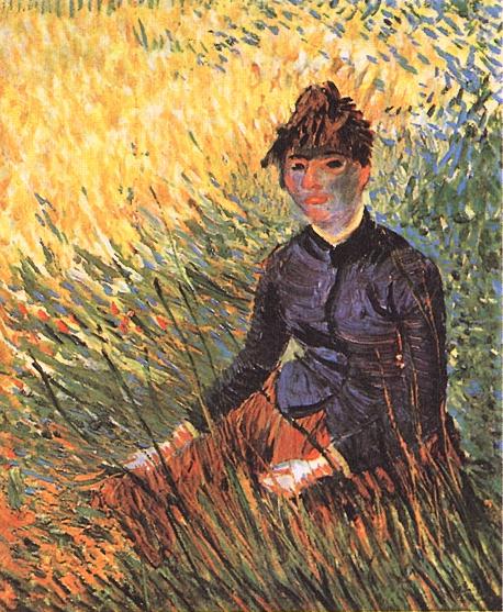 Woman Sitting in the Grass 