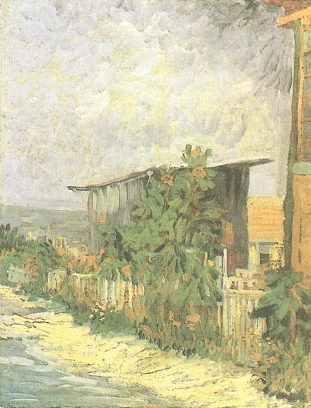Montmartre Path with Sunflowers 
