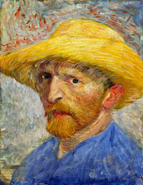 Self-Portrait with Straw Hat 