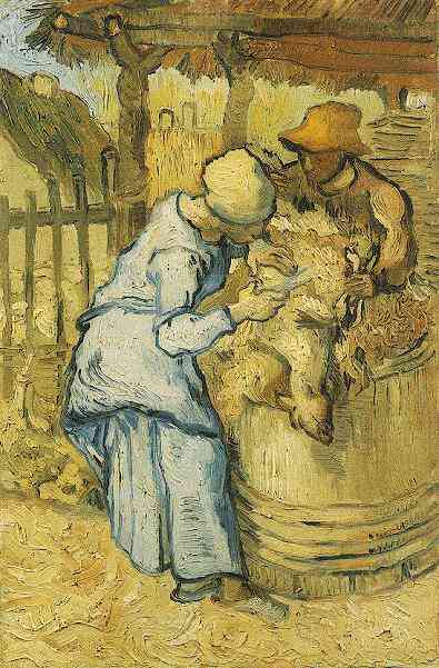 Sheep-Shearers, The (after Millet) 
