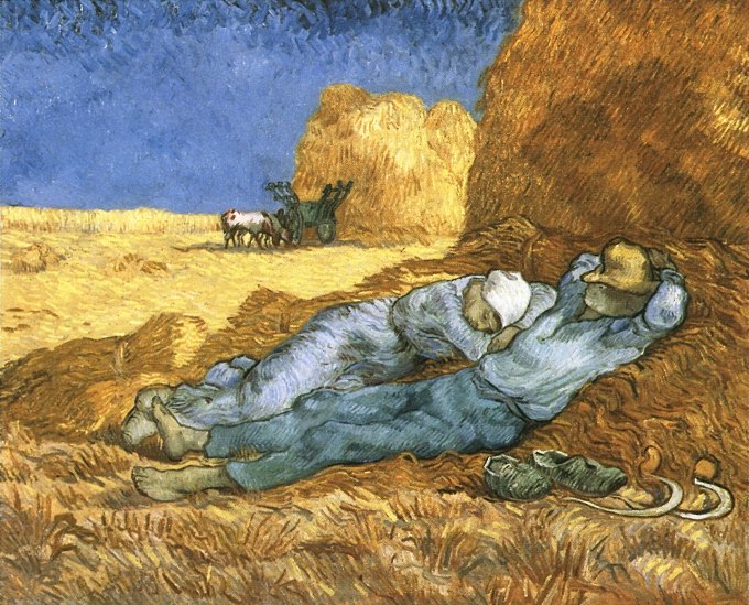 Noon: Rest from Work (after Millet) 