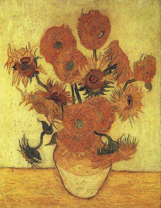Still Life: Vase with Fifteen Sunflowers 