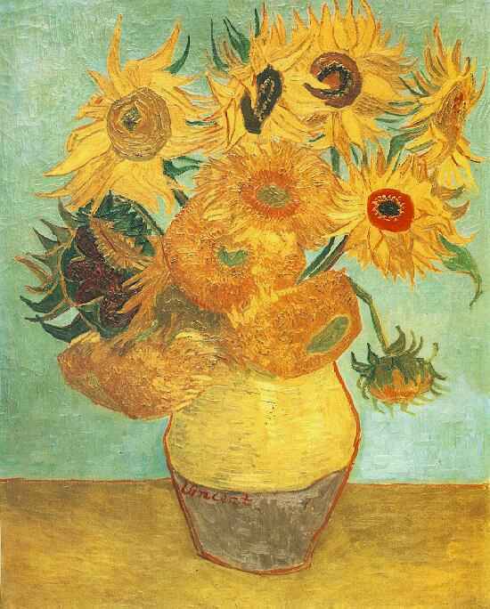 Still Life: Vase with Twelve Sunflowers 