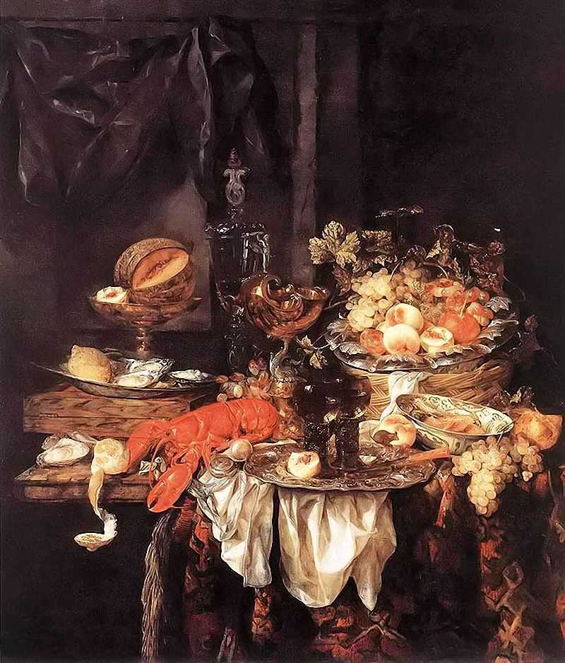 ᾲһֻ - banquet still life with a mouse