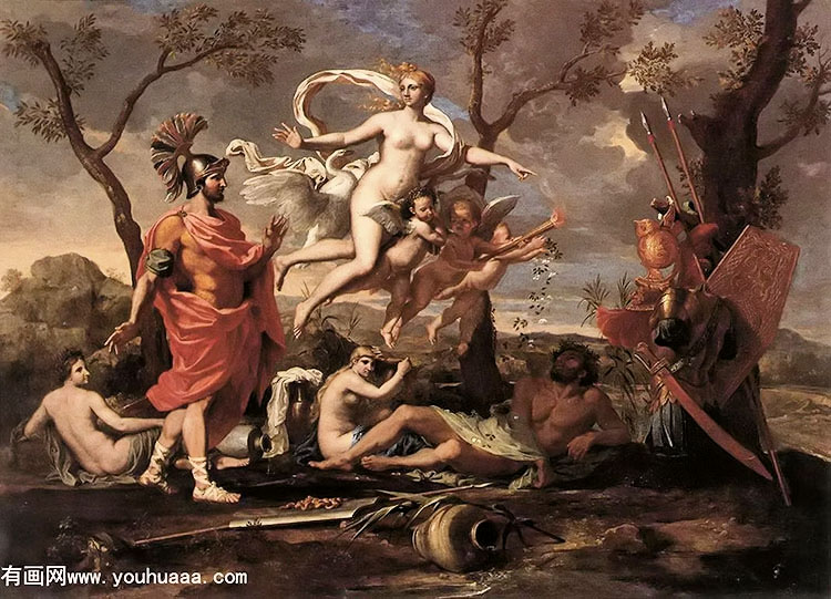 venus presenting arms to aeneas