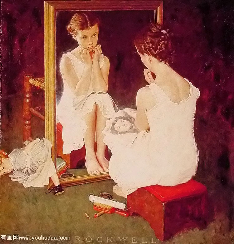 ǰŮ - girl at mirror