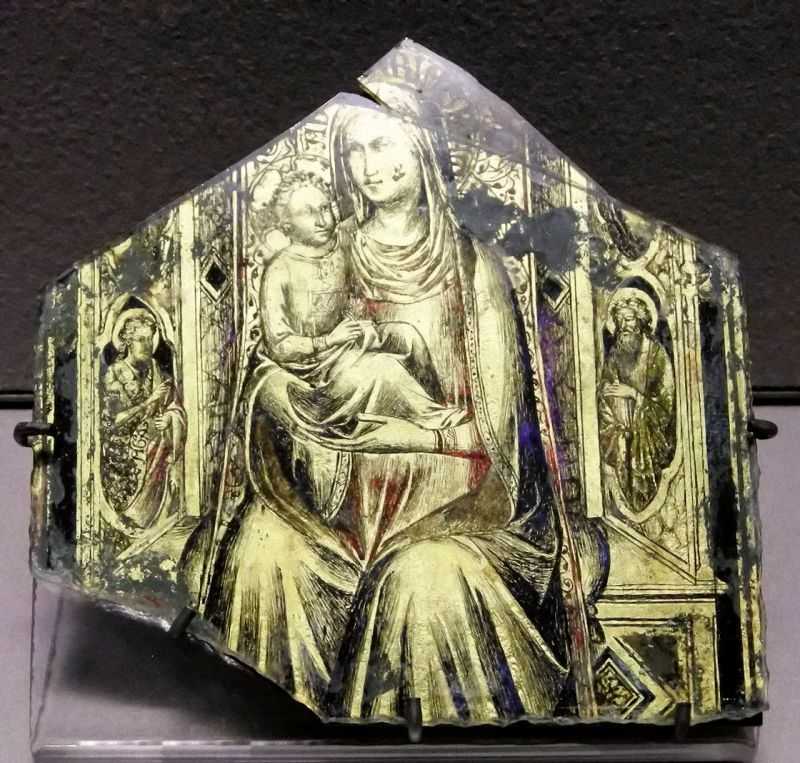 ʥĸ - Placca con la madonna e il bambino