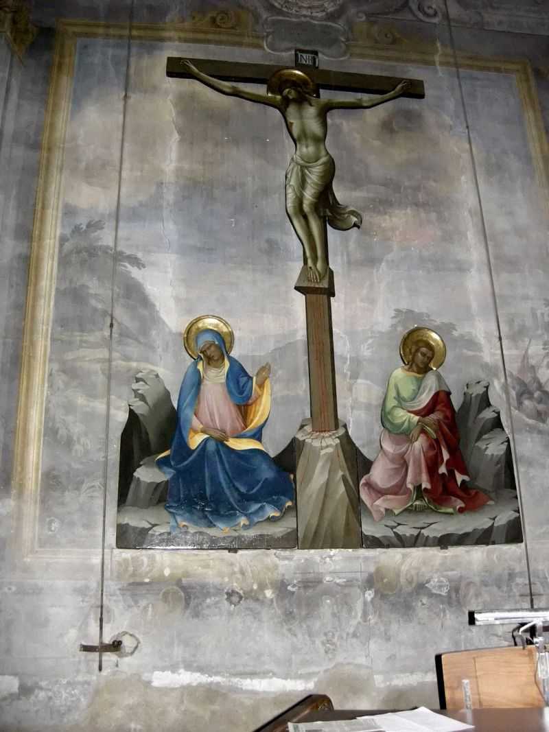 San Giovannino dei cavalieri, cappella maggiore, crocefissione dipinta