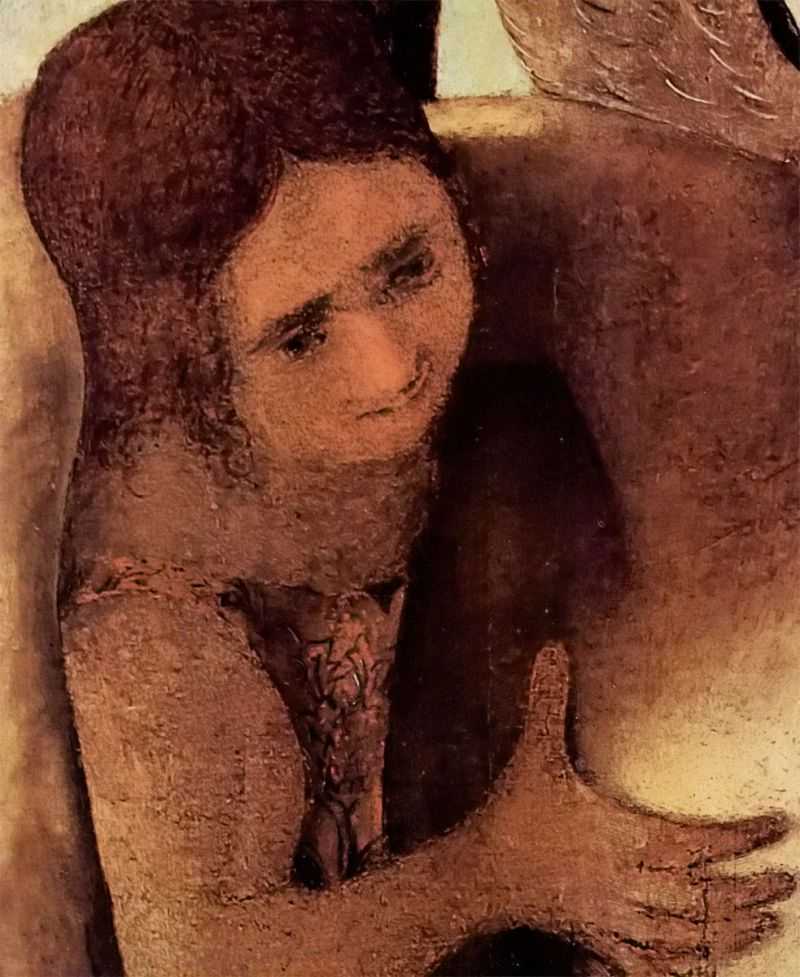 Pieta mit drei Engeln, Fragment, Detail: Engel