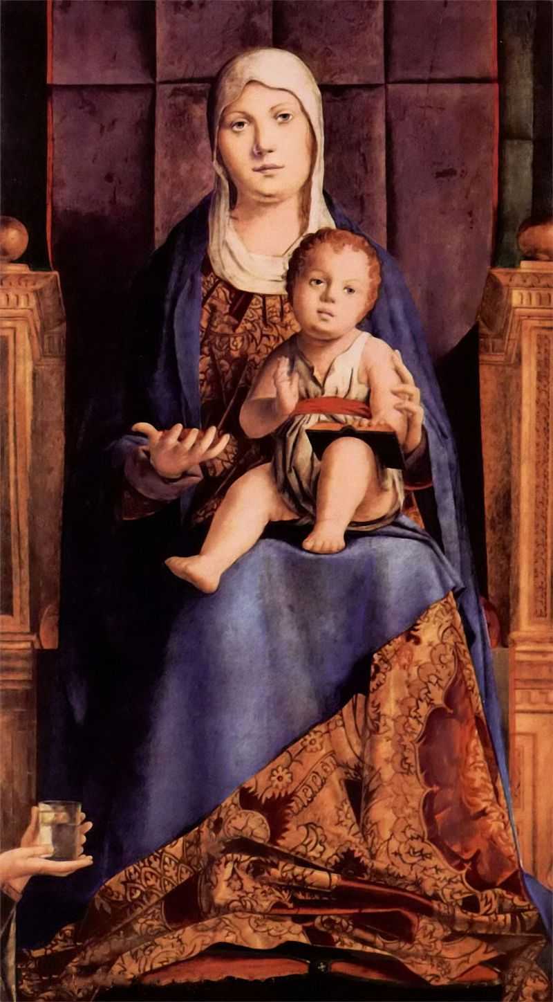 ʥĸλ˹ʥŵ̳ - Thronende Madonna, Fragment der Pala di San Cassiano, Venedig