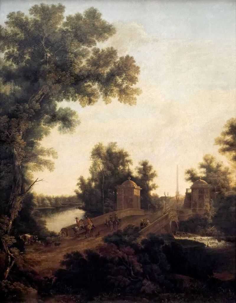 The Stone Bridge in Gatchina near Constable Square