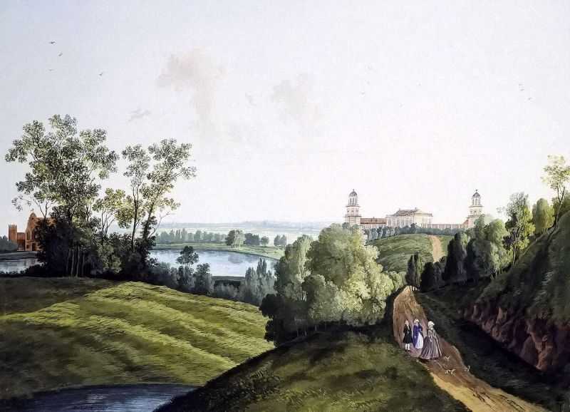 ʴ԰еũ - Landscape with a Farm in the Park in Tsarskoye Selo