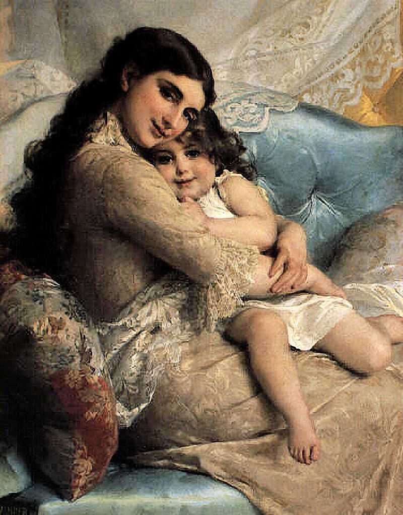 Portrait of a Mother and Daughter