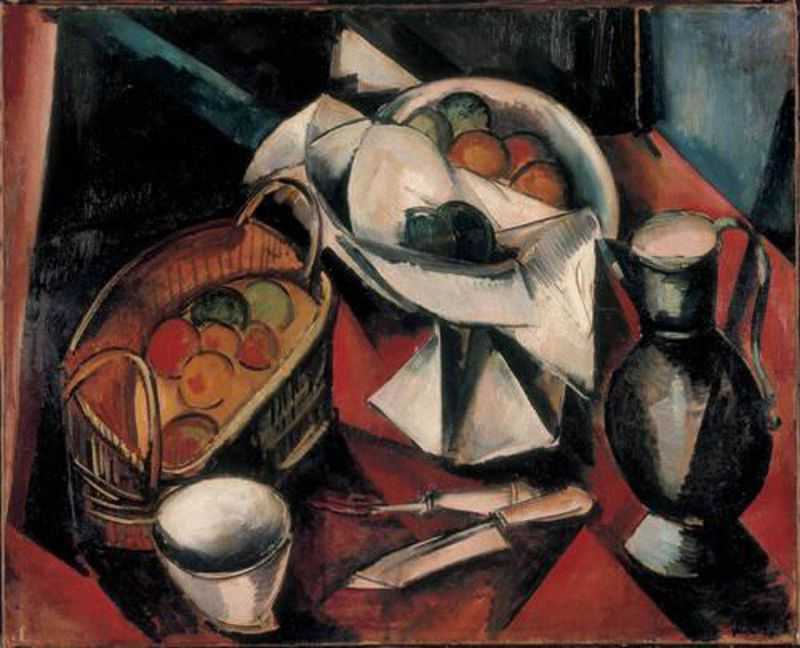 still life with knife