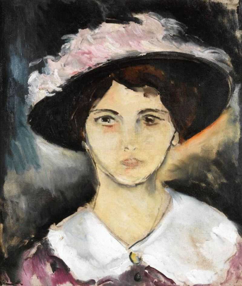 Woman in a Pink Hat