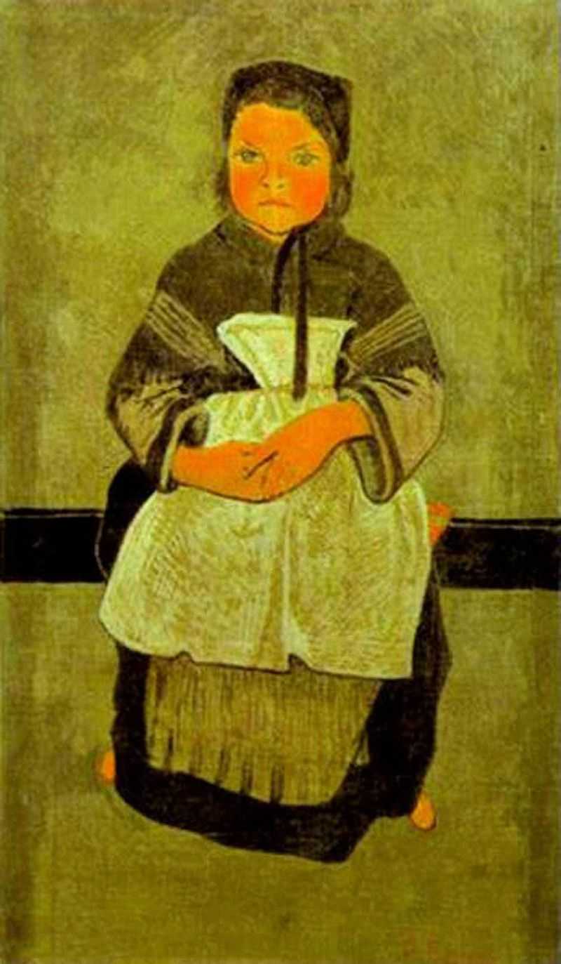 Little Breton Girl Seated (Portrait of Marie Francisaille)