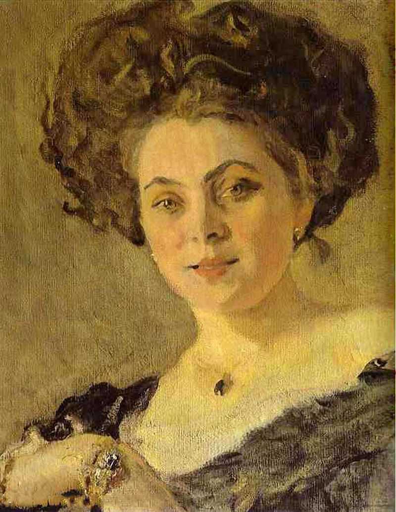 Portrait of Yevdokia Morozova (detail)