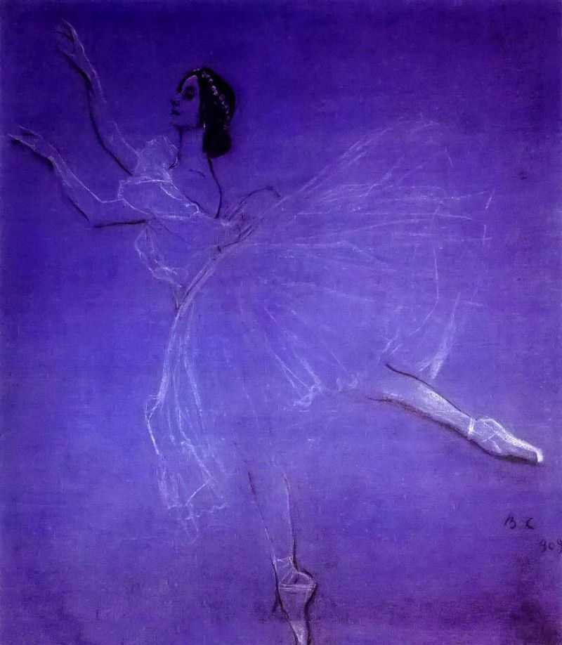 Anna Pavlova in the Ballet Sylphyde