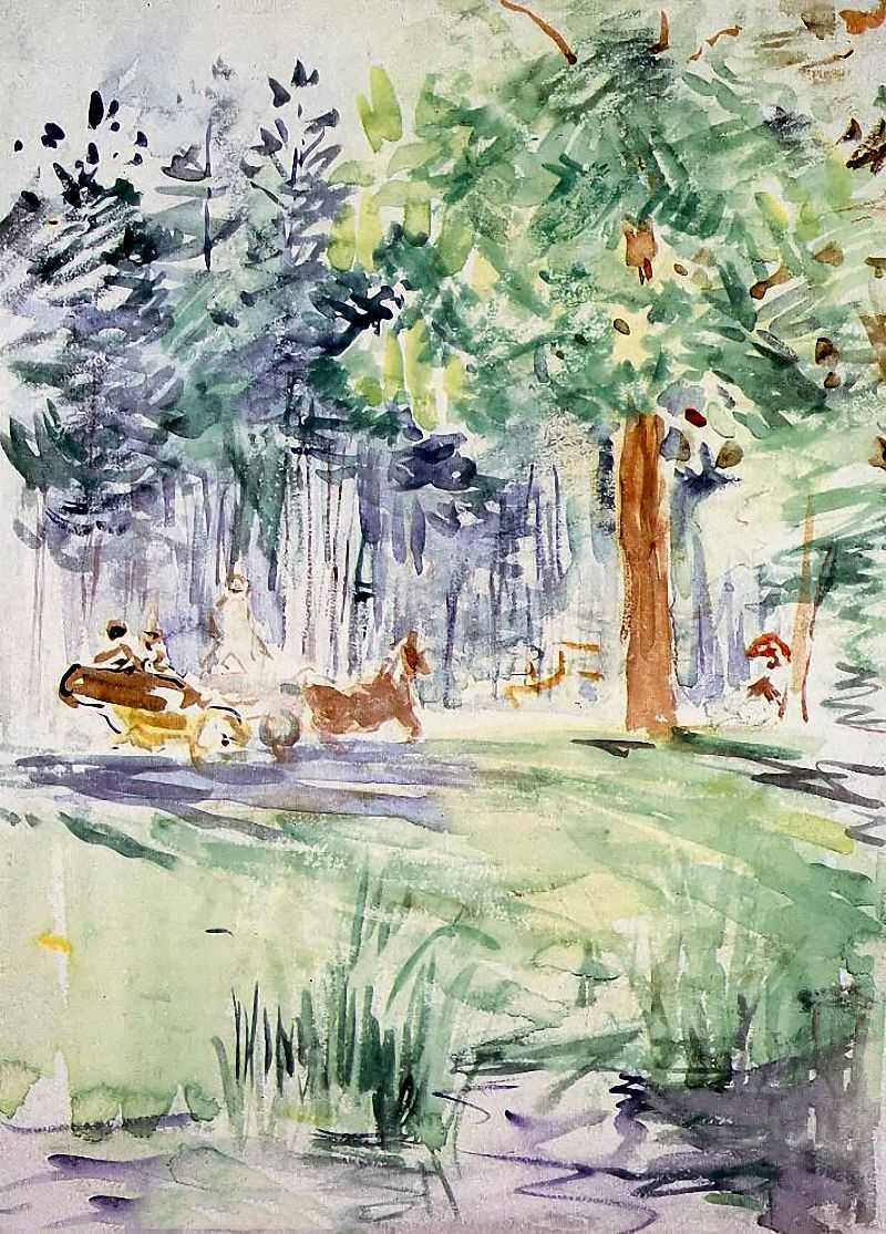 Carriage in the Bois de Boulogne